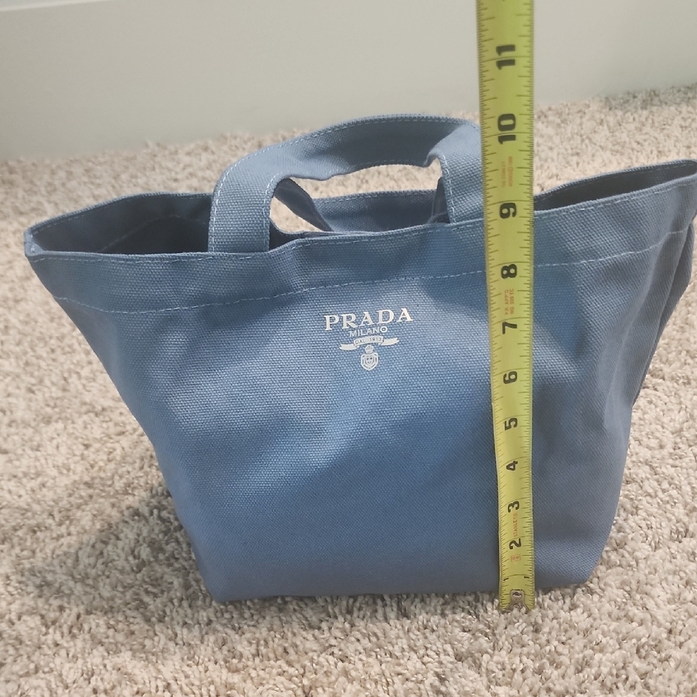 Prada Navy Canvas Handbag - Picture 5 of 11